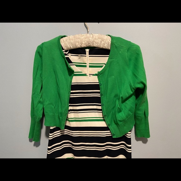 Dress Barn Dress Set Navy & Green - Picture 2 of 7